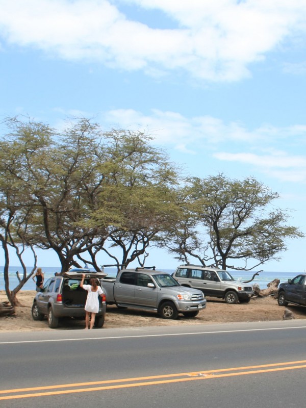 Ukumehame Beach Park is practically on the road.