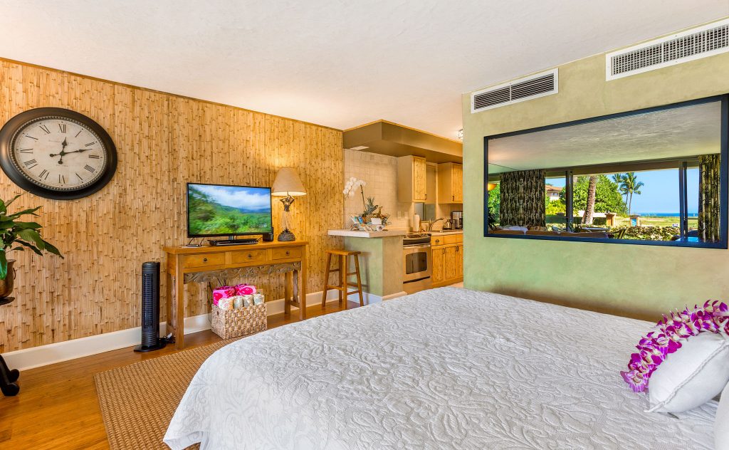 Bed into kitchen