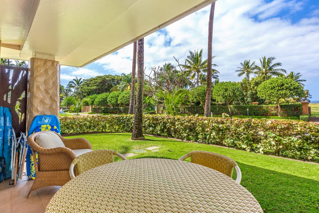 Ocean views from lanai